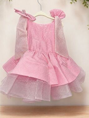 Sparkle Pink Toddler Girl Pageant Dress